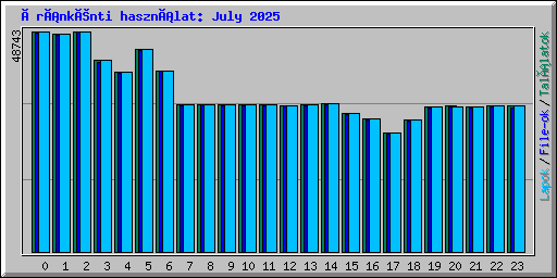 Óránkénti használat: July 2025
