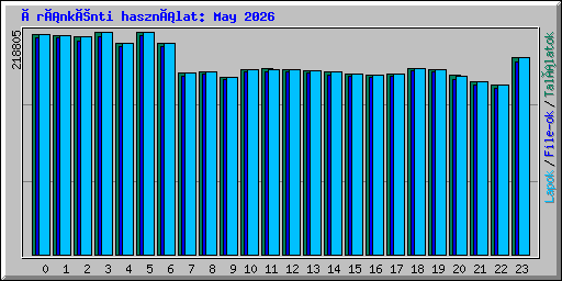 Óránkénti használat: May 2026